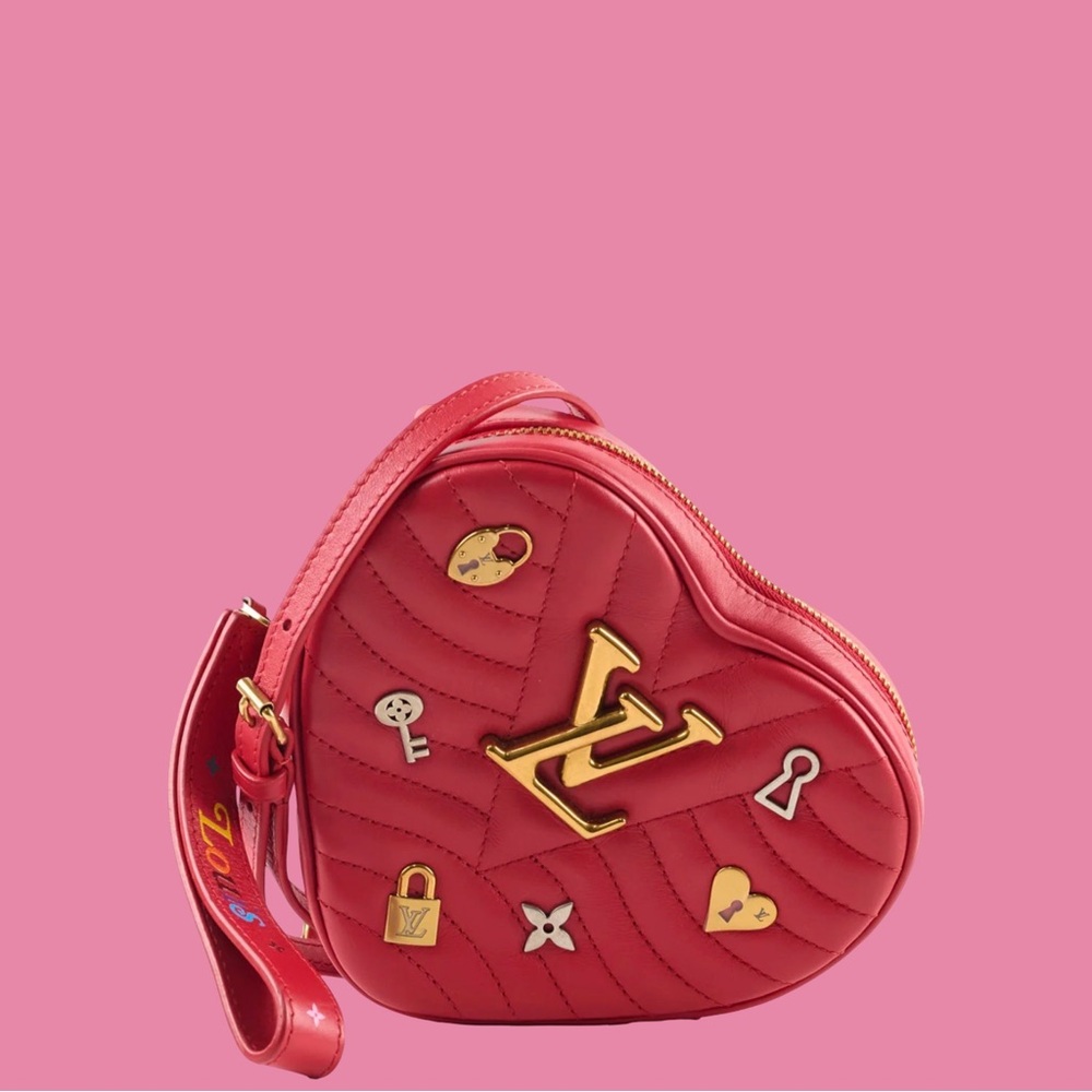 Louis Vuitton New Wave Love Lock Heart Bag Charms